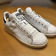 adidas STAN SMITH ホワイト/ネイビー 6の画像