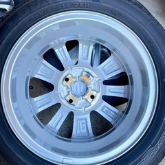 ★美品★ スズキ エブリィワゴン 純正14インチホイール＆夏タイヤ4本セット（ダンロップ 165/60R14）DA17Wの画像