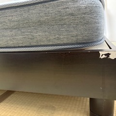 ニトリ　ベッドフレーム（マットレス＋除湿シート付き）の画像