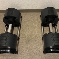 可変ダンベル（FLEXBELL）とワークベンチのセットの画像