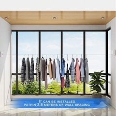 新品未開封　洗濯物干しワイヤー紐の画像