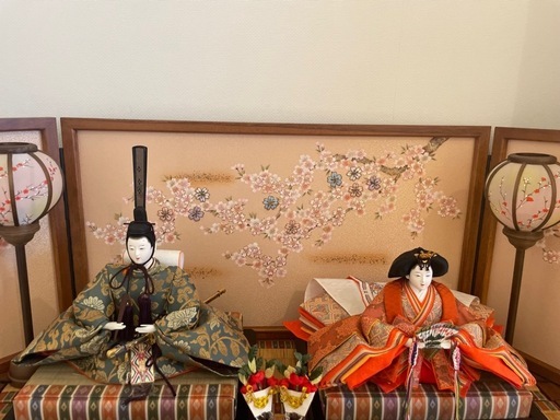 雛人形　美品　久宝堂　ひな飾り　洋室　和室　お雛様　三段