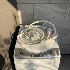 激安‼️ 全自動洗濯機　洗濯機　乾燥機付き　SHARP電気洗濯乾燥機 ES-TX8Dの画像