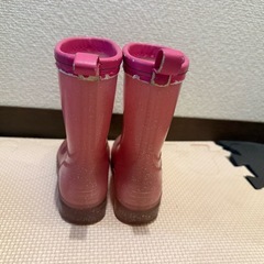 無料　子供　長靴　16cm  キッズ　レインシューズ　ピンクの画像