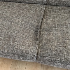 【無料】3人がけブラウンソファの画像