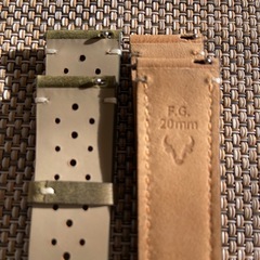 時計バンド・時計ベルト　未使用20ミリの画像