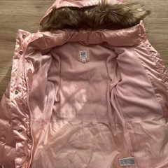 GAP、ダウンジャケット、140cm、ピンクの画像