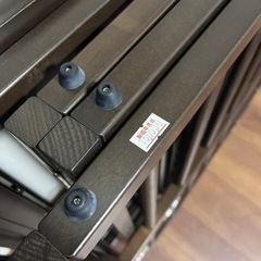 サワベビー ベビーサークル 詳細写真　ウォールナット ブラウンの画像