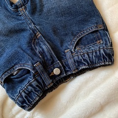 babyGAP 裏地フリースデニムジョガー　95cm 2yars 裏起毛の画像