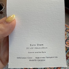 新品未使用クッションカバーの画像