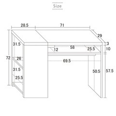 決定　
対面でも使える薄型ワークデスクの画像