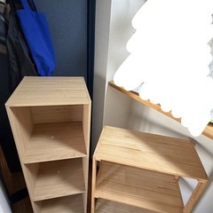 棚、3段ボックスの画像