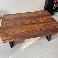 リビングテーブル　昇降可能で収納付の画像