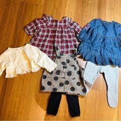 70〜80サイズのカバーオール、GAP babyのワンピ他の画像
