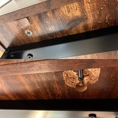 リビングテーブル　昇降可能で収納付の画像