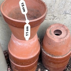 植木鉢　茶色　13個　他6個の画像
