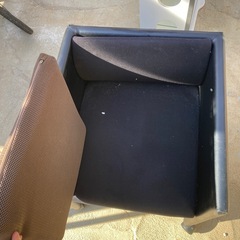 C 応接椅子 四角 チェア キャスター付きの画像