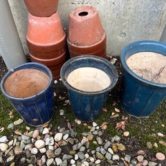 植木鉢　茶色　13個　他6個の画像