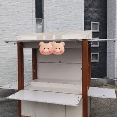 キャスター付　折畳式ディスプレイワゴン　特注品の画像