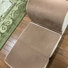 ごろ寝快適TVロングクッション　ベージュ ファブリックの画像