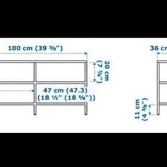 IKEA イケア VITTSJÖ ヴィットショー テレビ台の画像