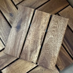 アカシア 屋外用ウッドタイル  正方形29.5x29.5 14枚の画像