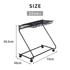 スラックスハンガー 大容量 20本掛けの画像