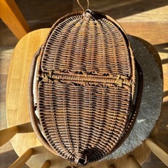 籐のかごの画像
