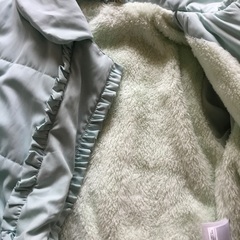 裏起毛　130cm女児　コート　ジャンバー　ミント　SiShuNonの画像