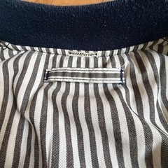 デニム柄　刺繍／ワッペン フライトジャケット　MA-1  サイズ不明　の画像