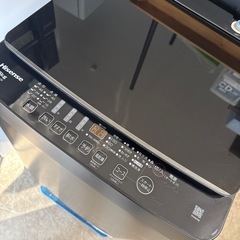 2024年　ハイセンス  洗濯機　5.5kg 黒の画像