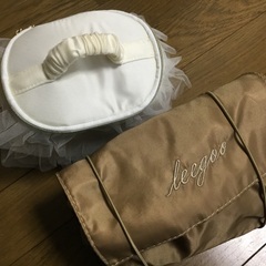 未使用　トラベルポーチ メイクポーチ2個セット　フランフラン　旅行　無印の画像