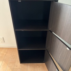 カラーボックス 3段蓋付きの画像