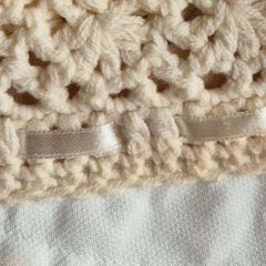 難あり　女性　レディース　ニット帽　オフホワイトの画像