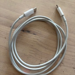 iPhone 純正　充電コード　TYPE CからLightningの画像