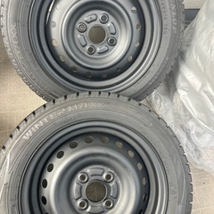 155/65R14 　バリ溝　スタッドレスタイヤホイール4本セットの画像