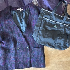 ミセス　洋服　革ジャン　ダブルジャケットの画像