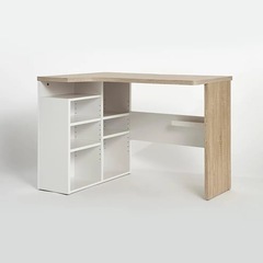 充実の大容量収納付き！L字型デスクの画像