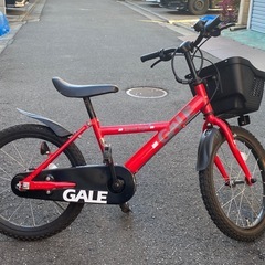 GALE 18インチ 子供用自転車 ヘルメット　カギ付きの画像