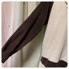 ‪꒰LATO꒱‬ヒョウ柄ローズ フリーストレーナー 茶系 秋冬トップスの画像