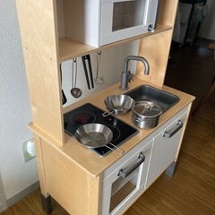 値引きあり☆美品IKEAおままごとキッチンセット☆の画像