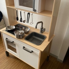 値引きあり☆美品IKEAおままごとキッチンセット☆の画像