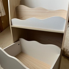 ニトリ【キッズ絵本収納棚/ナチュラルカラー】の画像