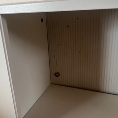 アンティークホワイトキャビネット　白　本棚　チェストの画像