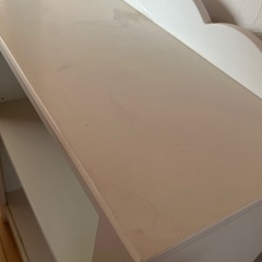 アンティークホワイトキャビネット　白　本棚　チェストの画像