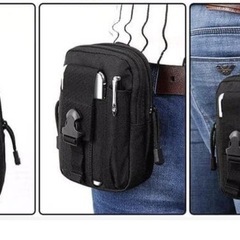 ウエストポーチ、カラビナ付の画像