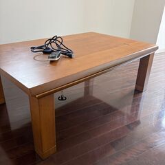 家具調こたつテーブル「えちご F-120」 利根商会製（天板固定ネジなし）の画像