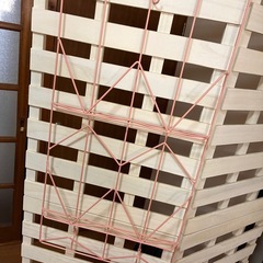 吊り下げワイヤー　インテリア　ピンクの画像