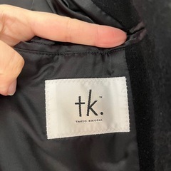 タケオキクチ 黒のチェスターコート Mサイズの画像