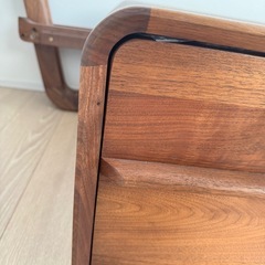 北米産ブラックウォールナット 無垢材 センターテーブル／収納キャビネットの画像